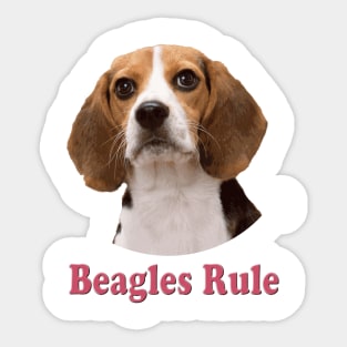 Beagles Rule Sticker